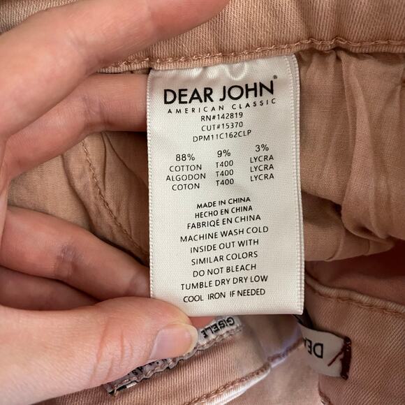 Dear John Gisele High Waisted Skinny Jeans Pearl Blush‎ Size 29 - Picture 9 of 9